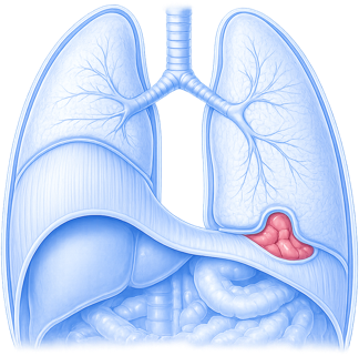 Illustration of diaphragm disorders